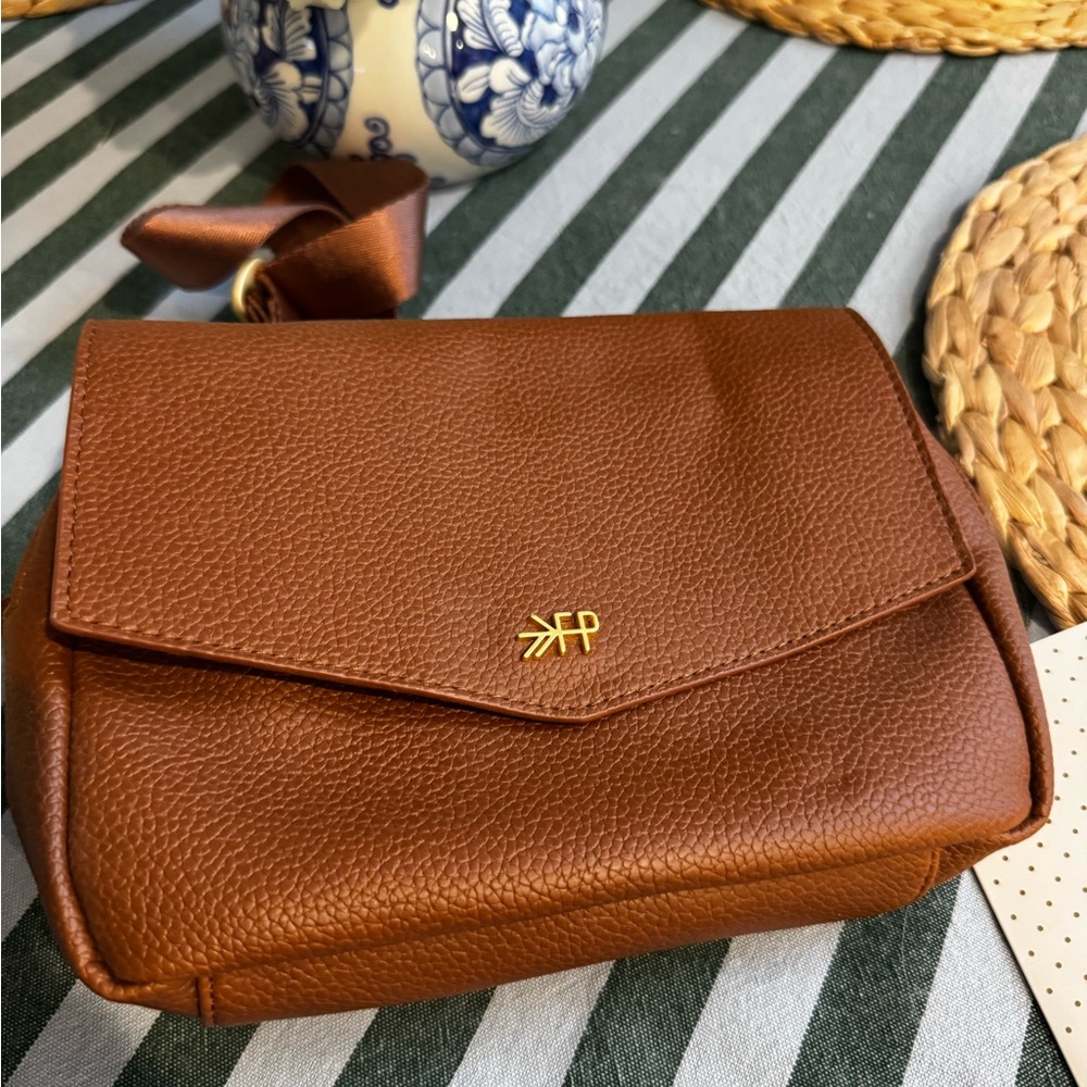 Freshly Picked Tan Leather Crossbody